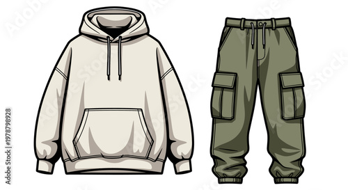 Fashionable casual clothing for everyday wear.