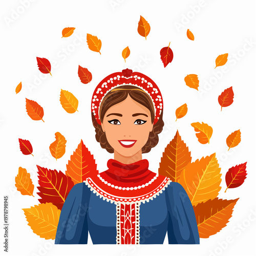 Herbstliches Porträt mit warmen Farben