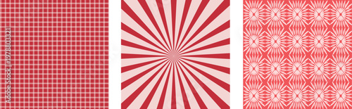 Vibrant groovy backgrounds with whimsical, funky patterns and textures details , retro design.