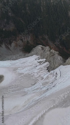 Majestic Glacier and Mountain Landscape in British Columbia, Canada