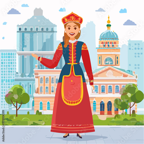 Modern interpretierte Tracht