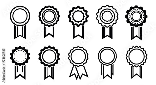 Collection of Award and Ribbon Medals with Ribbons