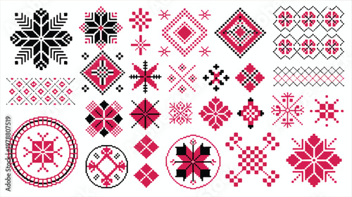collection of traditional folk embroidery designs and patterns