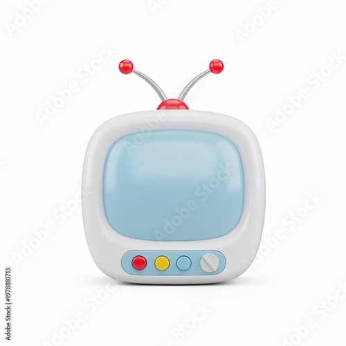 red retro tv