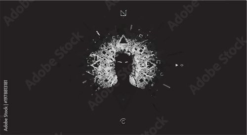 neon cyberpunk cityscape silhouette technology background