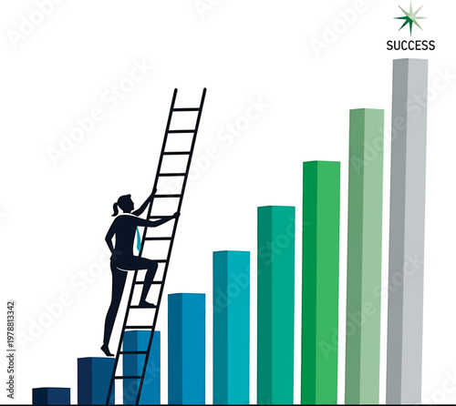 Climbing towards success with incremental growth and effort Vector