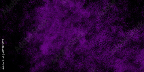 Abstract design with colorful background and geometric shapes. Old vintage grunge pattern distressed purple painted smoky textured teal color powder explosion 