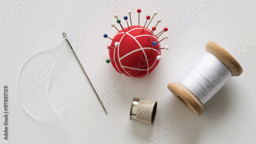 sewing tools and accessories for craft projects at home