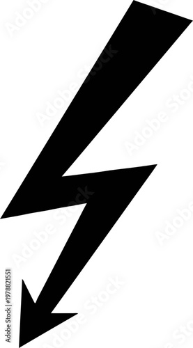 flash icon in line design. editable stroke icon, Thunder and Bolt Lighting Flash Circle Logo Icon in Flat Style For Electricity Apps And Website, Lightning power icon in circle. Electricity vector 