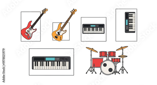 Musical Instruments for Music Making Session.