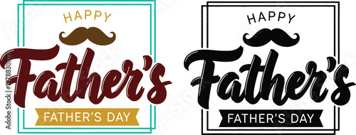 Happy father's day cards two stylish designs for celebrating dad