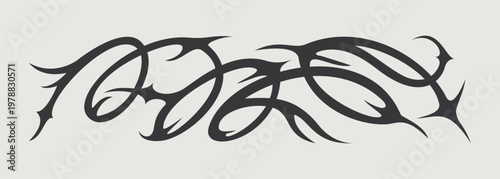 Vector design element of classic baroque ornaments with elegant scrollwork, medieval details.