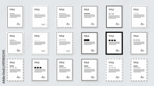 Collection of various modern icons representing different digital and office tools