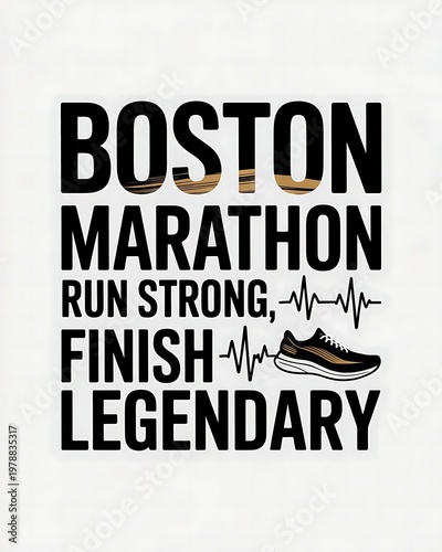 A motivational poster for runners with a strong and legendary finish