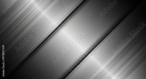 Abstract Metallic Surface With Lines brushed