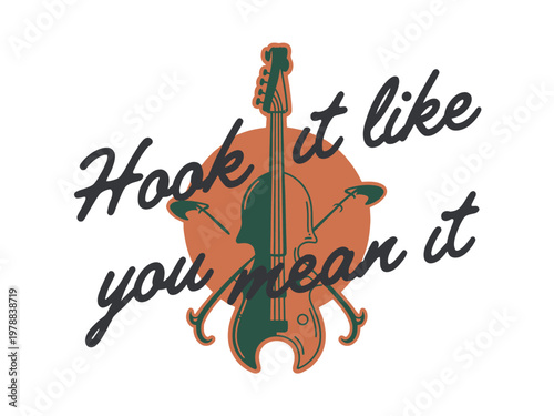 Violin icon features a musical string instrument with a bold retro style design.