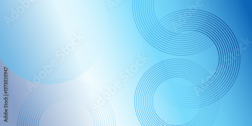 Soft blue abstract background with gradient light effects and circular line elements. Ideal for presentations, technology, or health-themed designs.