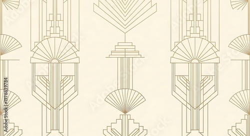 Art Deco Geometric Pattern Seamless Background e2b9bb11d6cd