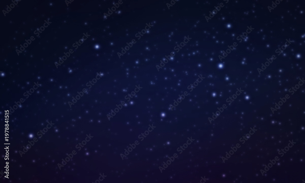 Obraz premium Dark Mode Gradient Background with Shining Stars in Space