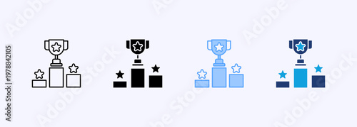 Competitive Icon Set Multistyle Various Collection Element For Design