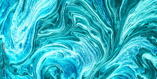 A Painting Blending Water, Light, and Dirty Parchment Textures