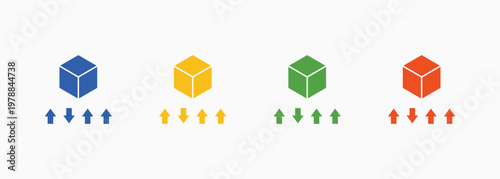 Differentiation Icon Set Color Multiple Style Collection Element For Design