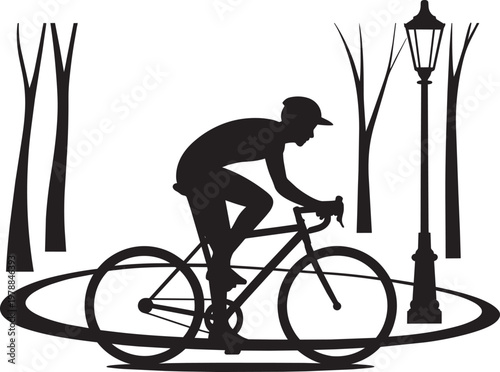 Park scene icon set with healthy lifestyle, black and white, and silhouette in outline style