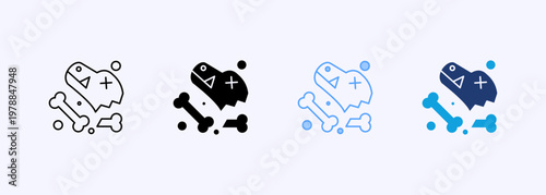 Extinction Icon Set Multistyle Various Collection Element For Design