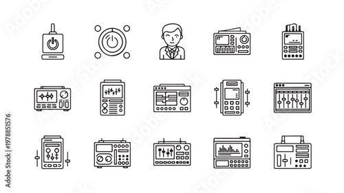 Electronics Engineer Working With Various Test Equipment For Technology Concepts