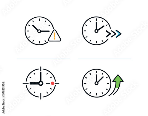 Deadline and urgency awareness concept highlighting time sensitivity reminders and efficient planning for business or personal use in a clean commercial vector system, a