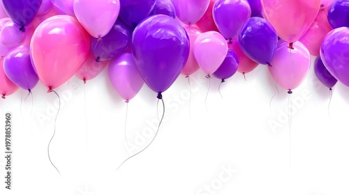 Balloons in Shades of Pink and Purple Fill the Air for a Special Celebration ...