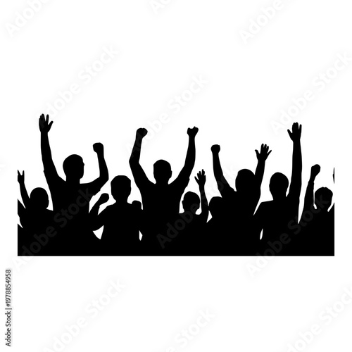 Empty space on transparent background silhouette