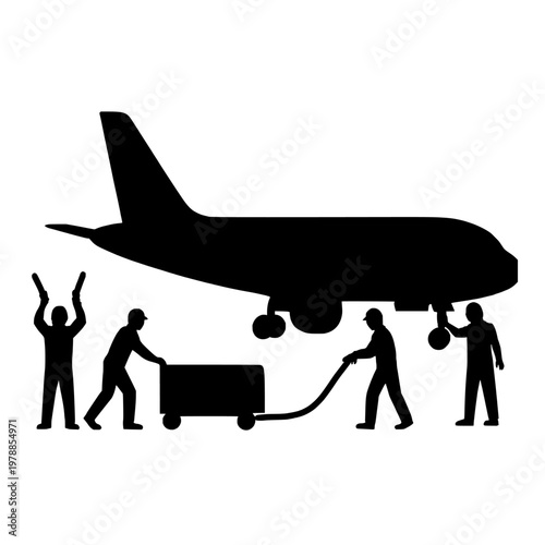 Empty space on transparent background silhouette