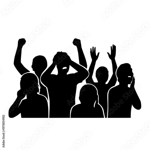 Empty space on transparent background silhouette