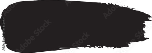 Intense black grunge brush stroke high resolution texture for graphic design artistic projects