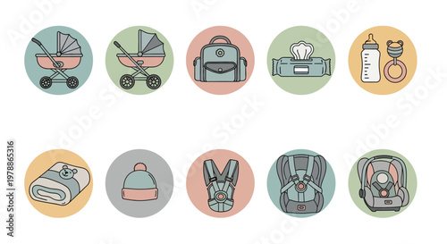 Baby items for newborn care.