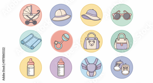 Baby items for newborn care.