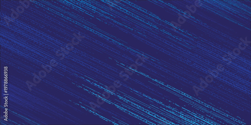 Abstract Dark Blue Speed Lines Background with Glitch Texture and Digital Grain.Eps 10
