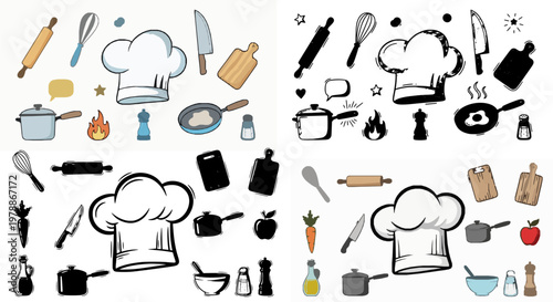 Modern Minimalist Bathroom Accessories Flat Icon Set for Designers and Developers