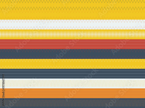 Traditional Tribal Geometric Ornament Ethnic Pattern Design