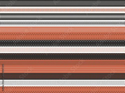 Traditional Tribal Geometric Ornament Ethnic Pattern Design