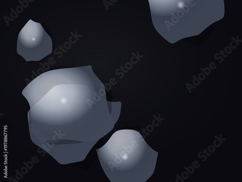 Reflective Metal Blob Luxury Premium Chrome Design Backdrop