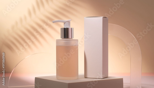 Maqueta de productos para marca cosmética.