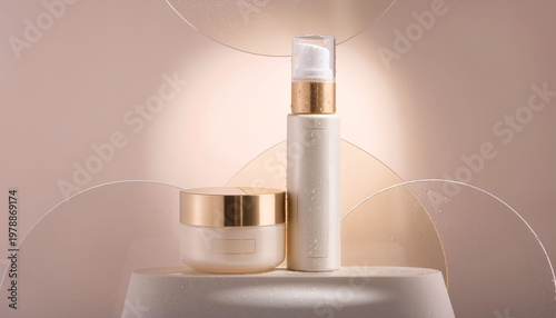 Maqueta de productos para marca cosmética.