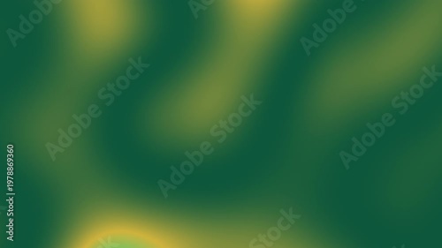 Modern Abstract Green and Gold Fluid Gradient Background Seamless Loop 4K