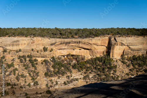 Vászonkép Sunset House at Mesa Verde National Park in Colorado