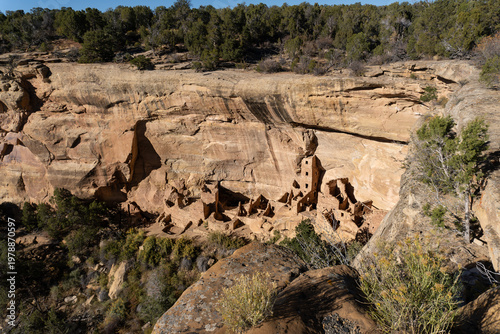 Vászonkép Square Tower House at Mesa Verde National Park in Colorado
