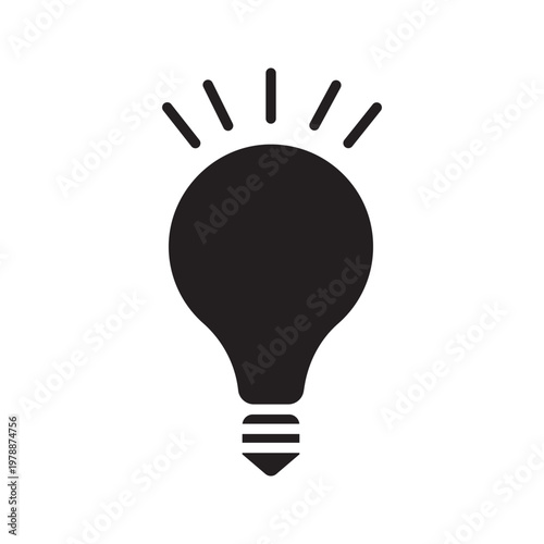 icon-08Outline icon of a glowing light bulb with rays, symbolizing bright ideas, innovation, and success. Clean and modern design for digital and print use.