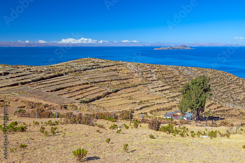 Ancient Farm Terraces on the Isla Del Sol