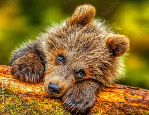 Cute baby bear